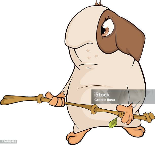 Funny Brown Guinea Pig Cartoon Stock Illustration - Download Image Now - 2015, Animal, Animal Hair