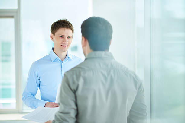 istock Face-to-face business talk 476790588