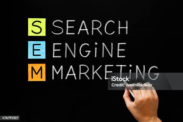 Search Engine Marketing Acronym Stock Photo - Download Image Now - Acronym, Advertisement, Analyzing