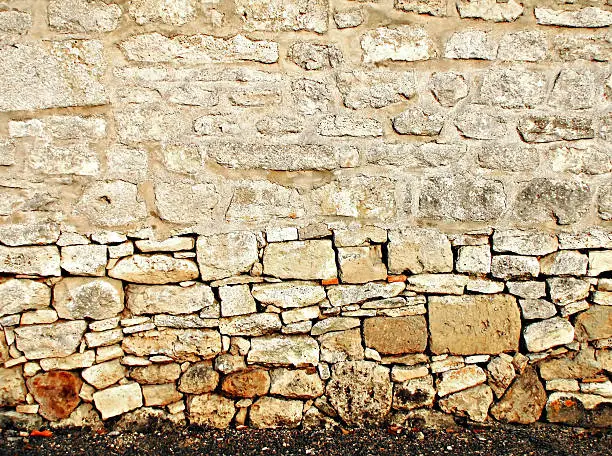 Used stone wall