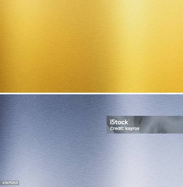 Foto de De Alumínio E Bronze Texturas Costurada e mais fotos de stock de Abstrato - Abstrato, Amarelo, Aço