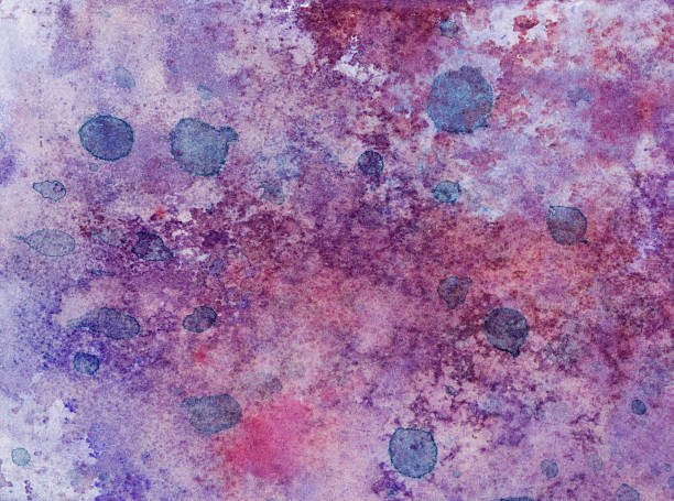 istock Splatters of purple on paper 476792982