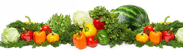 istock Different fresh tasty vegetables isolated on white. 476797943