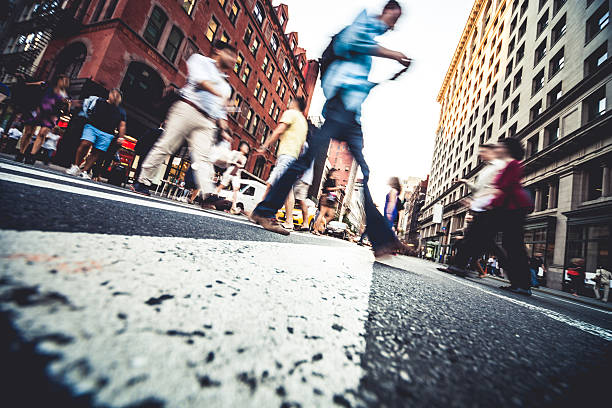 istock Commuters at rush hour in New York MidTown 476801112