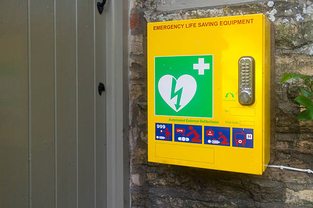 istock Community Defibrillator on a wall in a village 476801438