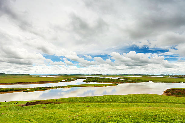 istock summer landscape with river and blue sky 476805537