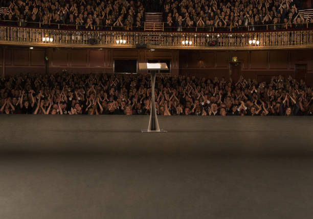 istock Podium on stage in theater 476806685