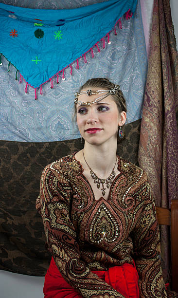 istock Beautiful young woman dressed as a gypsy 476808077