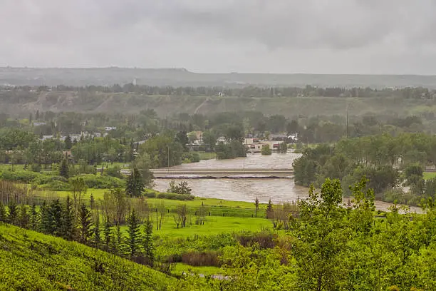 Photo of Flooded Calgary Community