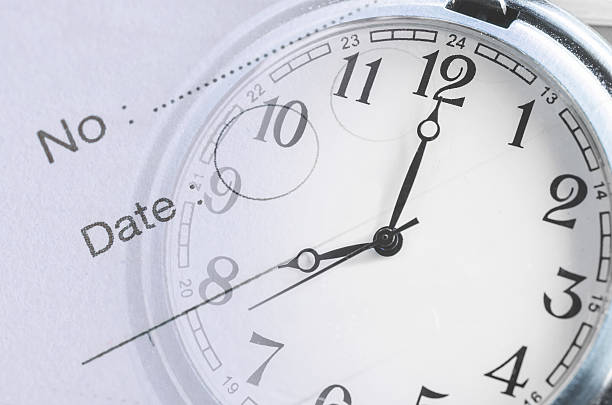 istock Collage with vintage clock and calendar, time concept 476809872
