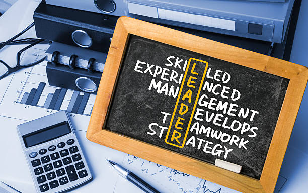 istock leader crossword handwritten on blackboard 476809884