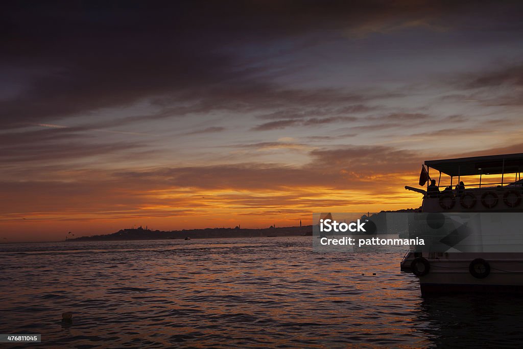 İstanbul skyline at dusk Horizontal Stock Photo