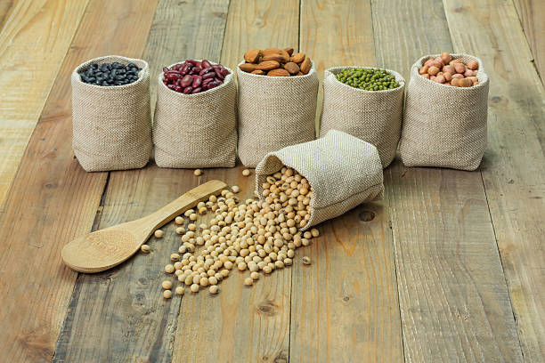 istock Different kinds of beans in sacks bag 476813200