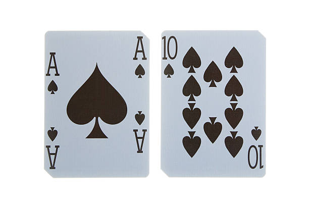 istock best classic blackjack combination ten and ace of spades 476814184