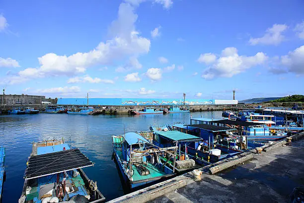 A little fishing port full of boats