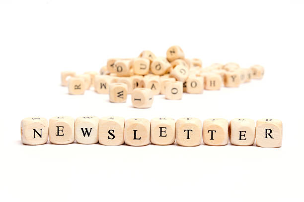 istock word with dice on white background- newsletter 476818920