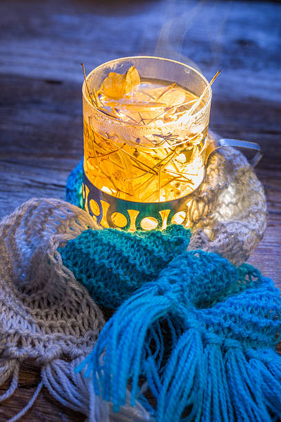 istock Glass full of linden warming tea 476819162