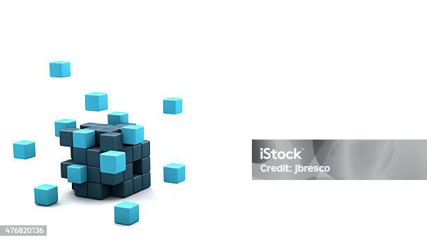 Photo libre de droit de Blocs 3d Cube banque d'images et plus d'images libres de droit de Concepts - Concepts, Forme tridimensionnelle, Abstrait