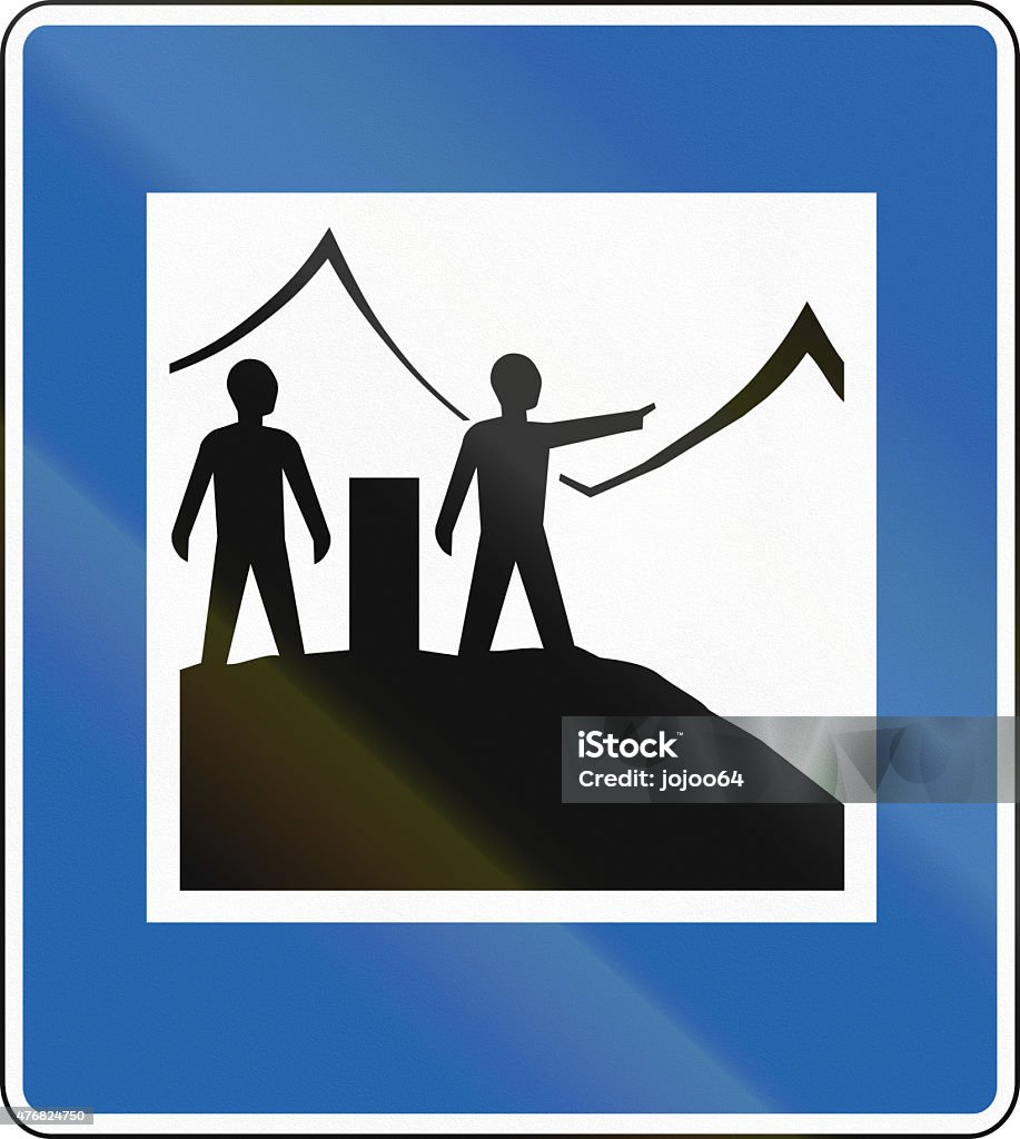 Viewpoint With Information Dial In Iceland An Icelandic service road sign - Viewpoint with information dial 2015 Stock Photo Viewpoint With Information Dial In Iceland An Icelandic service road sign - Viewpoint with information dial 2015 Stock Photo