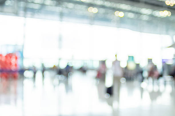 istock Blur background : Terminal Departure Check-in at airport with bo 476828934