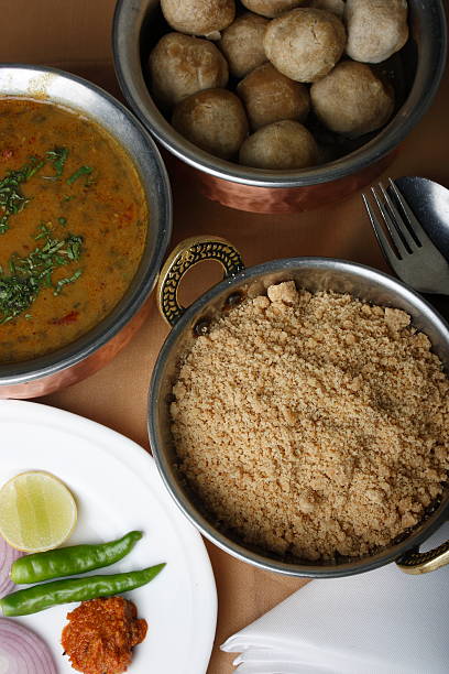 istock Churma is a popular delicacy served with baatis and dal 476830501