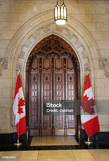 The Door Of House Of Commons Stock Photo - Download Image Now - Parliament Building, Indoors, Ottawa