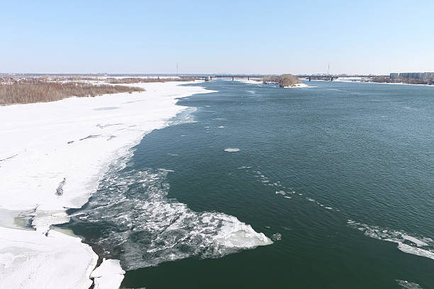 istock The thawing ice on the Ob River in the springrsk 476831036