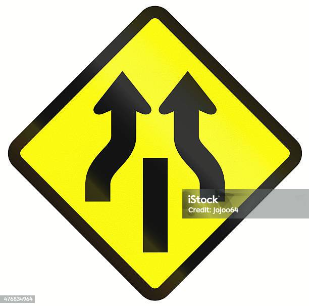 Central Reserve With One Way Traffic Ends In Indonesia Stock Photo - Download Image Now