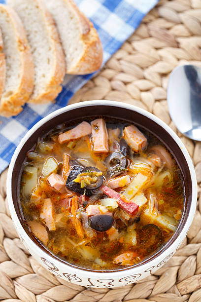 istock Traditional russian Soljanka soup 476835011