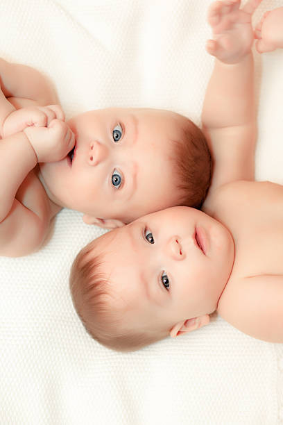 istock Two twin babies, girls 476837366