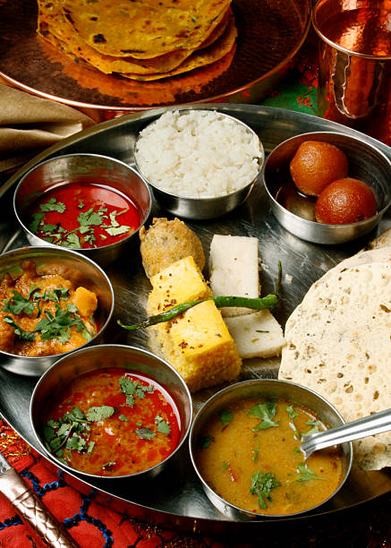 Gujarati Thali stock photo