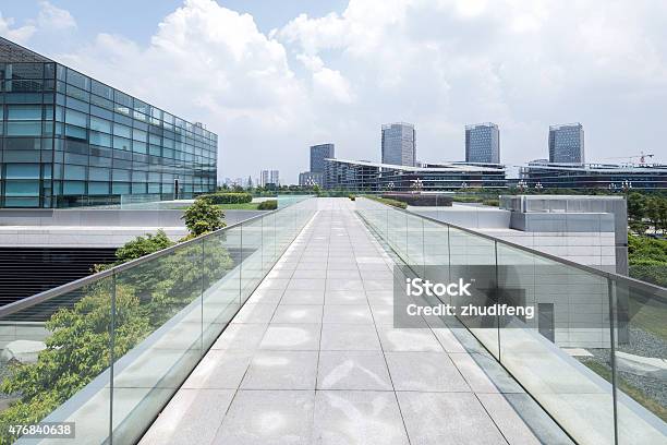 Empty Road At Building Exterior Stock Photo - Download Image Now - 2015, Architecture, Asia
