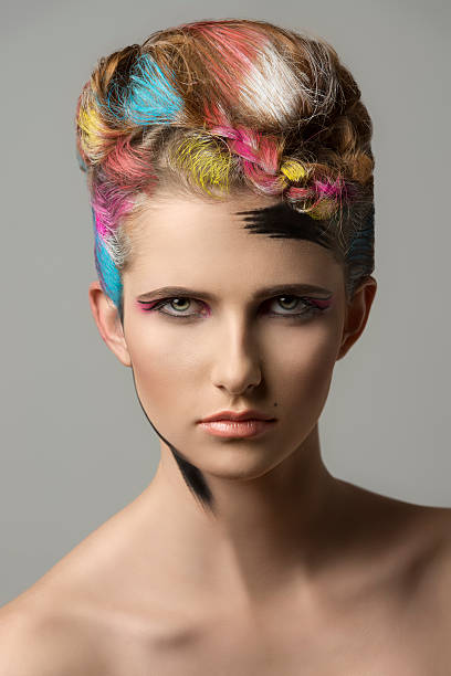 istock charming girl in creative beauty style 476841404