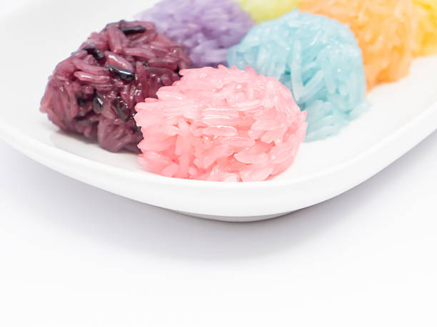 Colorful Sticky Rice ball shape