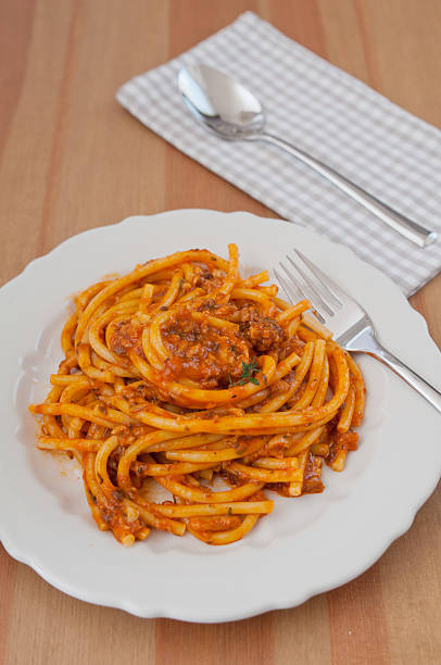 istock Italian Pasta with tomato sauce 476843091