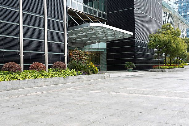 istock modern building facade and entrance 476844650