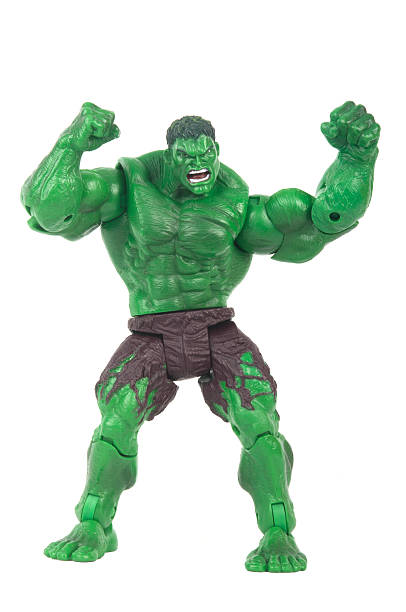 Hulk Action Figure Adelaide, Australia - June 8, 2015: ADELAIDE, AUSTRALIA - June 08 2015 : A studio shot of a Hulk action figure on a white background. Marvel toys are highly sought after collectables. action figure stock pictures, royalty-free photos & images