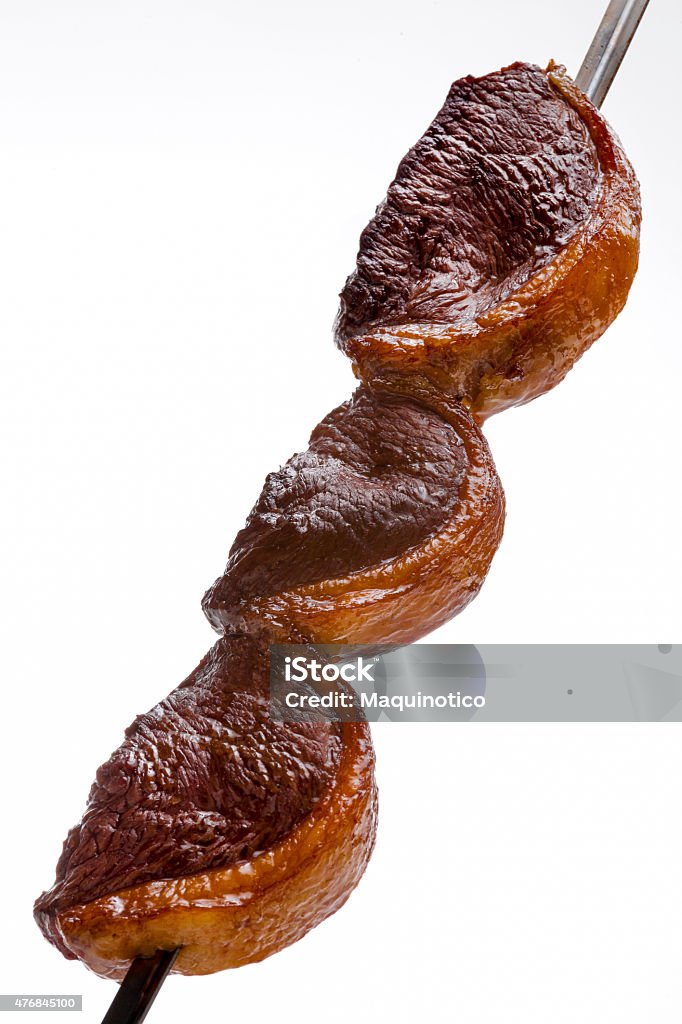 Picanha On Skewer On White Background Stock Photo - Download Image Now -  Picanha, Skewer, 2015 - iStock