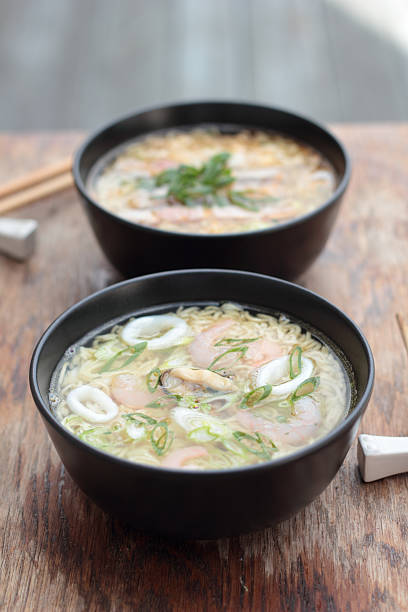 istock Seafood oriental soup. 476849198