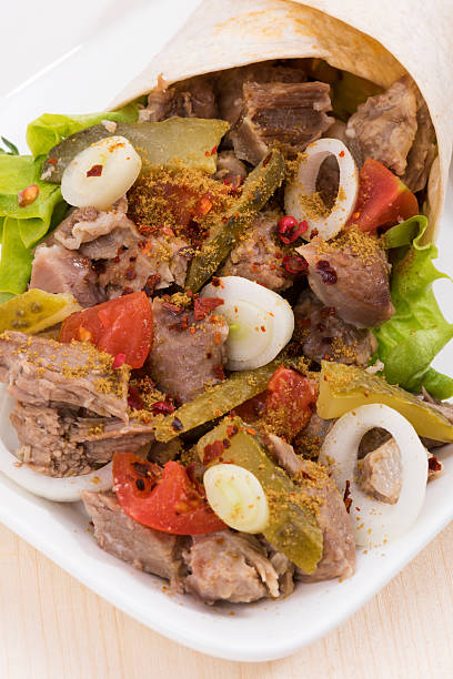 Braised pig elbow, Chinese cuisine.