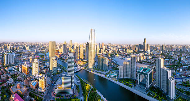 istock panoramic skyline of tianjin at sunrise 476856580