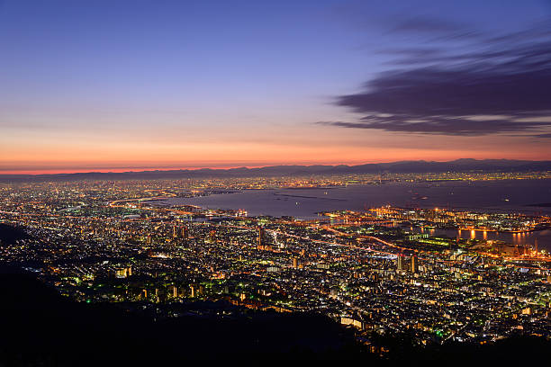 istock Osaka and Kobe in the twilight 476856658