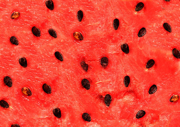 Textura de melancia vermelha - fotografia de stock