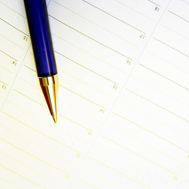 istock Color pencil and agenda 476859808