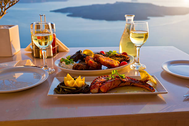 istock Dinner for two and the sea sunset 476863552