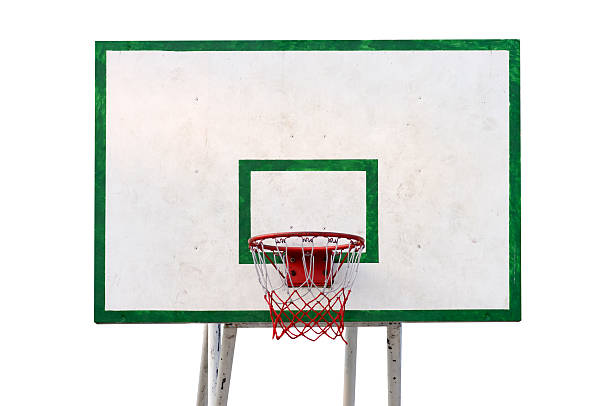 istock Basketball hoop isolated on white background 476864232