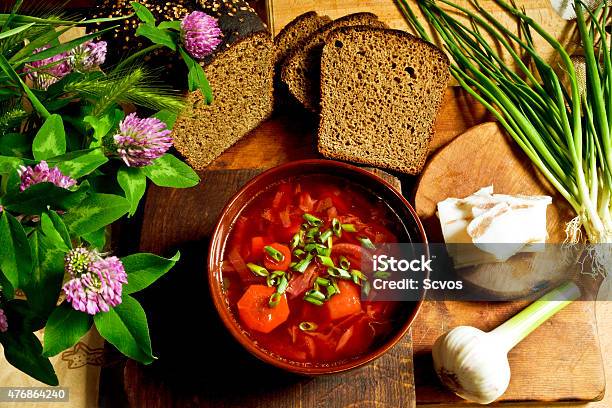 Ukrainian Meal Stock Photo - Download Image Now - Clover, Soup, 2015