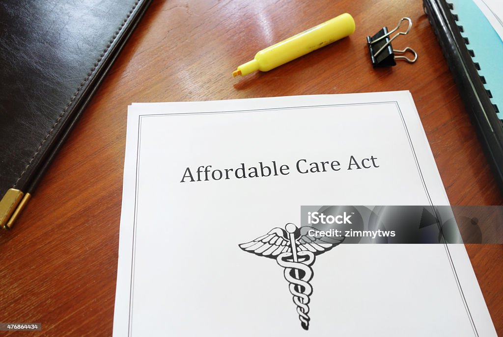 ACA document Affordable Care Act document on an office desk Patient Protection and Affordable Care Act Stock Photo