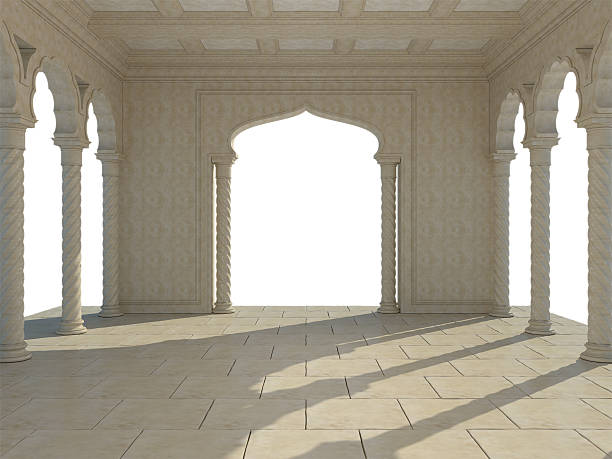 istock Portal in the hall with columns and arches 476864772