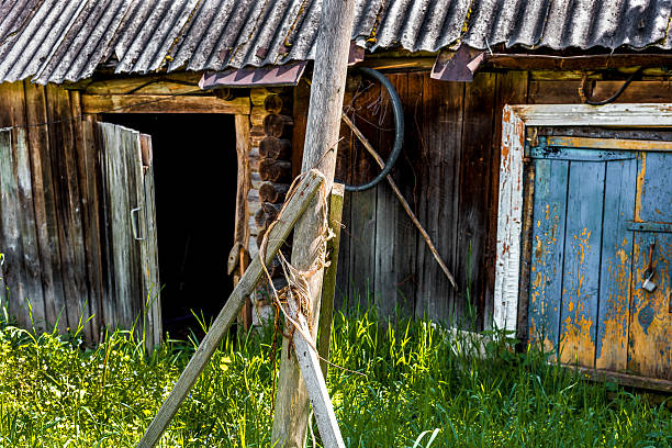 istock Abandoned house in a Russian village. 476865612